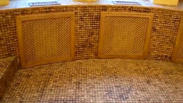 Декорирование дивана подиума кокосовой мозаикой смотреть онлайн