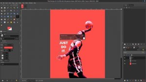 Gimp Tutorial : Basketball Sport Nike Poster Design Tutorial