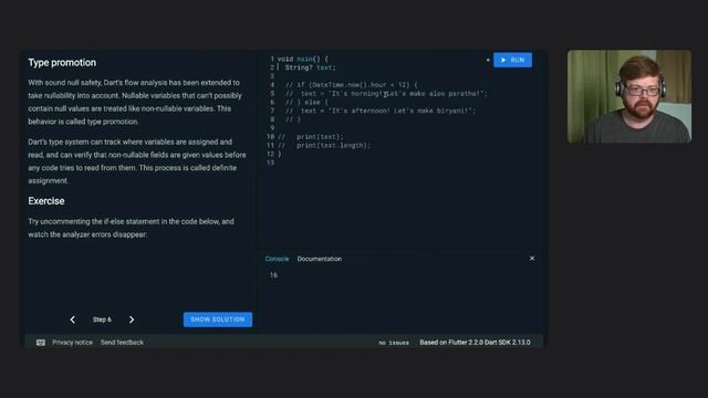 Dart null safety in Action | Workshop смотреть онлайн
