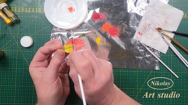 Тюльпан « Попугай» Холодный фарфор. смотреть онлайн