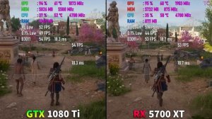 RX 5700 XT vs GTX 1080 Ti Test in 9 Games