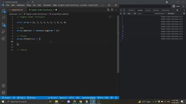 Higher Order Functions JavaScript (Map, Filter, Reduce)