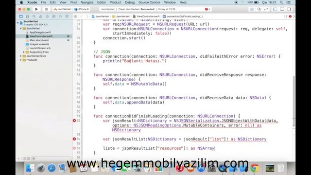 Ders 62: (IOS-Swift )7.2 JSON смотреть онлайн