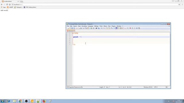 PHP Tutorial for Beginners - 5  - Echo and Print statements - 2017