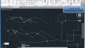 AutoCAD: Label intersection coordinates