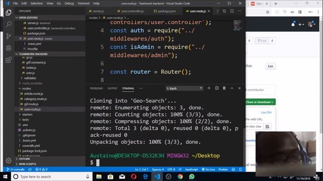 Andela DevC Geo Search project for foundation track, create repo, git clone the repo, branch out to