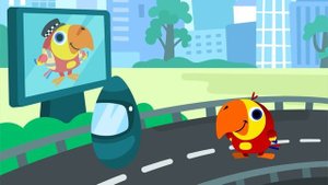 Learn First Words w Larry The Bird - Animal Sounds | Toddler Learning Video Words | First Universit