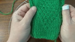 Узор "Плоская коса". Вязание с нуля. Узоры спицами. Вяжем вместе..mp4