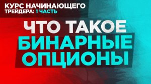 Вводный курс трейдера: Урок: 1 - Что такое бинарные опционы