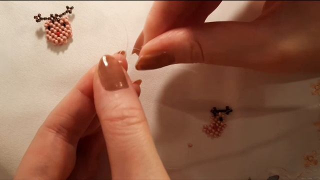 Объемное кольцо ОЛЕНЬ из бисера?в технике крестик. Beaded ring DEER?  #DIY #jelljewellery