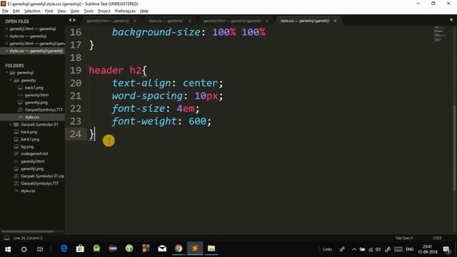 Create Ganesh Chaturthi Wishing Website using HTML and CSS in Hindi with Free Script смотреть онлайн