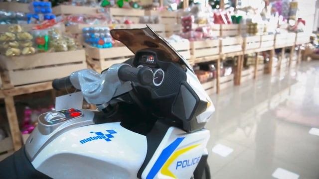 Детский электромотоцикл POLICE  Как выбрать электромотоцикл Какой Электромотоцикл купить ребенку