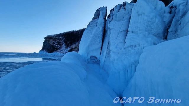 СовГавань Ванино во льдах. Горячий источник р.Тутто. Рыбалка жжёт! 3D ёлка в Ванино.