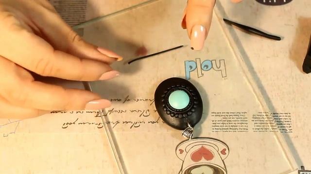 DIY: Лепка без инструментов / Полимерная глина / Мастер класс / Филигранный кулон /Polymer Clay Tut