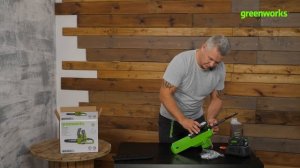 Пила Greenworks G24CS25 (арт 2000007) / Распаковка