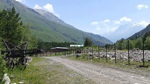 Приэльбрусье. Терскол, кемпинг Кавказ, поляна Чегет и проедем на велосипеде до поляны нарзанов.