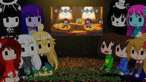 FNF Girls & Undertale AU React -  FNF Chara 2.0 Update DEMO Remastered  (FNF Mod BF Undertale)