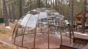 Купольная беседка для загородного отеля