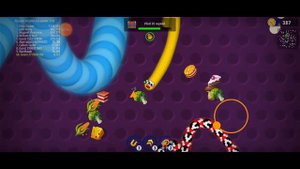 Микробный Червяк Победил трех Гигантов! Игра Червячная Зона!