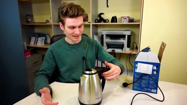 Металлический чайник за 10$ Aurora AU3416 смотреть онлайн