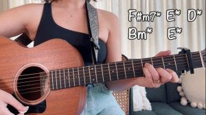 Beautiful Things - Benson Boone [Guitar Lesson Tutorial] Beginner Guitar strumming and picking