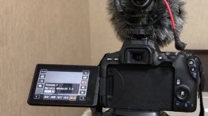 Настройка зеркального фотоаппарата для видео. Canon 200D, DSLR