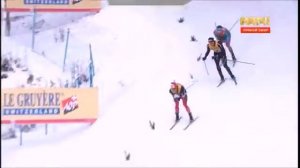 СУПЕР ФИНИШ Сергея Устюгова в скиатлоне!Тур де Ски 2016 2017  03 01 17