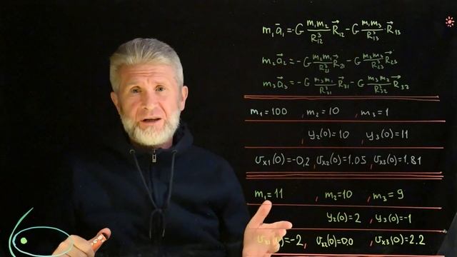10.2.07. Задача трёх тел (для школьников)