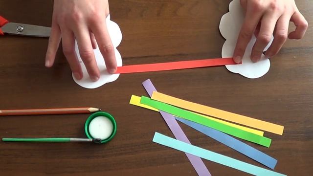 РАДУГА из бумаги объемная аппликация смотреть онлайн