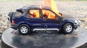 Burning My Mercedes ML 320 - The Car Is On FIRE! - Why?