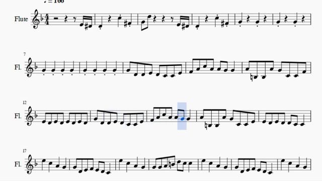 Flute Sheet Music: How to play Can Can by Jacques Offenbach смотреть онлайн