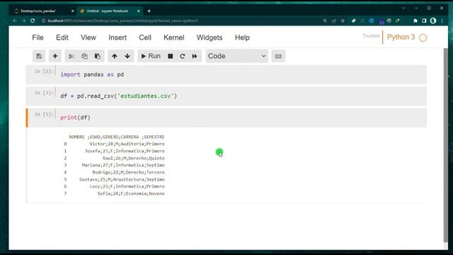 CURSO de PYTHON con PANDAS Para Ciencia de Datos - EXCEL a CSV