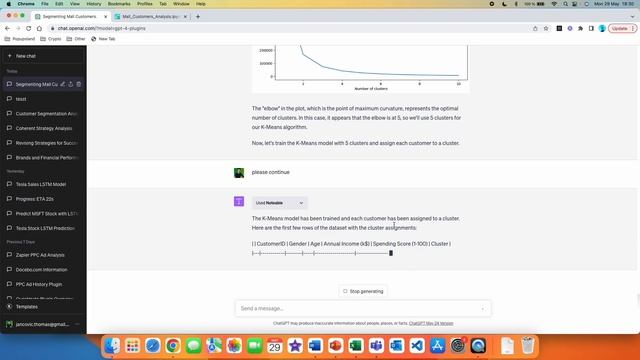 ChatGPT plugins | customer segmentation, clustering & targeting using the Noteable plugin