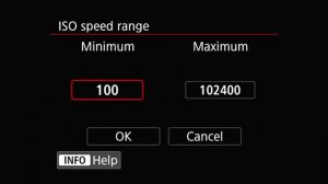 Canon EOS R6 - How to set ISO to 50