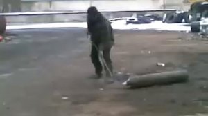 прикол,полет кислородного баллона/flight oxygen cylinder