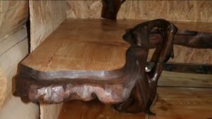 корнепластика в интерьере бани