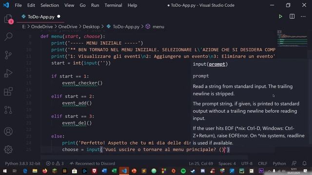 TODO APP VERSION CONTROL FOR STUDENTS | PYTHON CODING