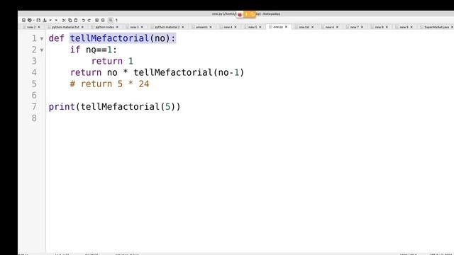 Python in Tamil - Recursion - Addition of Numbers, Factorial, Binary Search - Muthuramalingam смотреть онлайн