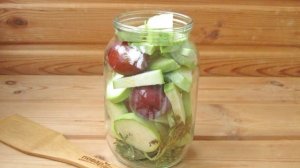 Кабачки со сливами на зиму