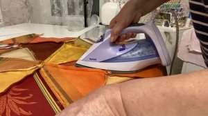 Домашний текстиль 2 своими руками. Лоскутное покрывало "Осенний калейдоскоп"/Блок Квадрат в квадрат