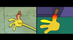 SpongeBob Removing a splinter in Among Us