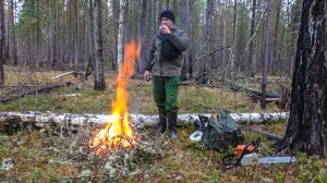 Медвежья захоронка. Глухари под собакой. Прочистка путика. Жит-быт в избушках.