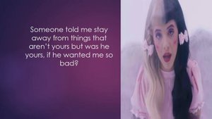 Pacify Her lyrics video--Melanie Martinez