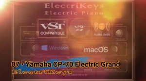 Virtual Yamaha CP-70 Electric Grand Piano Preset from ElectriKeys VST VST3 Audio Unit EXS24 KONTAKT