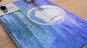 РАЗВИВАШКА для детей и родителей! Картина "Зимняя луна"  // Акриловая живопись!