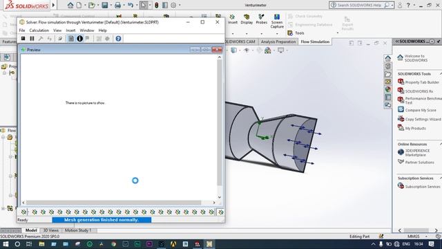 How to - Venturimeter - SolidWorks Flow Simulation through Venturimeter смотреть онлайн