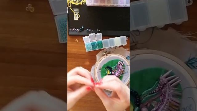 Брошь Колибри мастеркласс