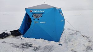 Зимняя рыбалка на Красноярском водохранилище в районе Комсомолки
