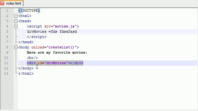 AJAX Tutorial - 13 - Setting up the Web Page