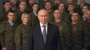 Новогоднее обращение президента РФ Владимира Путина 2023